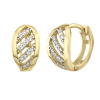 Zlaté náušnice kruhy PERSIS QRG613K Zlaté náušnice kruhy PERSIS QRG613K