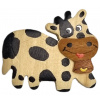 2Kids Toys Drevená magnetka veľká Krava 2Kids Toys Drevená magnetka veľká Krava