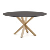 Okrúhly jedálenský stôl so sklenenou doskou ø 150 cm Argo – Kave Home Okrúhly jedálenský stôl so sklenenou doskou ø 150 cm Argo – Kave Home