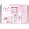 Dermacol Rose Flower Care telové maslo ruže 75 ml + sprchový krém ruže 200 ml + krém na ruky ruže dávkovač 150 ml darčekové balenie Dermacol Rose Flower Care telové maslo ruže 75 ml + sprchový krém ruže 200 ml + krém na ruky ruže dávkovač 150 ml darčekové balenie