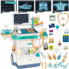 Súprava malého doktora vozík doktor EKG interaktívny pre deti XXL 26 dielov Súprava malého doktora vozík doktor EKG interaktívny pre deti XXL 26 dielov