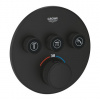 Grohe GROHTHERM SMARTCONTROL podomítková termostatická baterie, pro 3 spotřebiče, Water Saving, phantom black Grohe GROHTHERM SMARTCONTROL podomítková termostatická baterie, pro 3 spotřebiče, Water Saving, phantom black