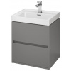 Cersanit CREA SKRINKA POD UMÝVADLO DVOJZÁSUVKOVÁ 50 cm, šedá matná S924-015 Cersanit CREA SKRINKA POD UMÝVADLO DVOJZÁSUVKOVÁ 50 cm, šedá matná S924-015
