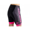 Dámske elastické kraťasy CRUSSIS, čierna / ružová Dámske elastické kraťasy CRUSSIS, čierna / ružová