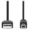 NEDIS kábel USB 2.0/ zástrčka USB-A - zástrčka USB-B/ k tlačiarni a pod./ čierny/ bulk/ 3m NEDIS kábel USB 2.0/ zástrčka USB-A - zástrčka USB-B/ k tlačiarni a pod./ čierny/ bulk/ 3m