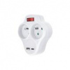 Solight P99USBC-PD20 zásuvková rozbočka 2x 230V s USB A+C, bílá, vypínač Solight P99USBC-PD20 zásuvková rozbočka 2x 230V s USB A+C, bílá, vypínač