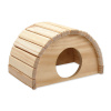 Domek SMALL ANIMAL Půlkruh dřevěný 24x17x15cm