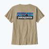 Dámske tričko Patagonia P-6 Logo Responsibili-Tee pumice Dámske tričko Patagonia P-6 Logo Responsibili-Tee pumice