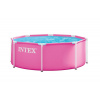 Garden frame pool round for kids 244x76 cm, pink, INTEX 28290ND Garden frame pool round for kids 244x76 cm, pink, INTEX 28290ND