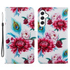 Peňaženkové kožené puzdro na Samsung Galaxy A25 5G - Peacock Flower Peňaženkové kožené puzdro na Samsung Galaxy A25 5G - Peacock Flower