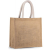 Stredná jutová taška , black/silver Farba: natural/gold Stredná jutová taška , black/silver Farba: natural/gold