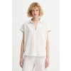 Calvin Klein blúzka dámska s ľanom LV044F154G béžová S Calvin Klein blúzka dámska s ľanom LV044F154G béžová S