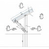 FVE konstrukce SAP30S6P1V pro 6 panelů 30st do země 6 x 1 vertikal FVE konstrukce SAP30S6P1V pro 6 panelů 30st do země 6 x 1 vertikal