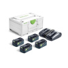 Festool 578681 aku napájacia sada SYS 18V 4xHP5,0/TCL6 DUO Festool 578681 aku napájacia sada SYS 18V 4xHP5,0/TCL6 DUO