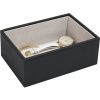 Krabička na šperky Stackers open mini čierny zamat Krabička na šperky Stackers open mini čierny zamat