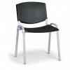 Konferenčná plastová stolička, čierna Biedrax Z8988c, sivé nohy Konferenčná plastová stolička, čierna Biedrax Z8988c, sivé nohy