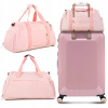 Ružová športová cestovná taška, tréningová taška, príručná batožina, veľká turistická taška Ružová športová cestovná taška, tréningová taška, príručná batožina, veľká turistická taška
