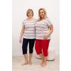 Pyžamo Regina 4001 kr/r 2XL L26 Modrá XXL Pyžamo Regina 4001 kr/r 2XL L26 Modrá XXL
