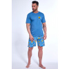 Cornette Pánske pyžamo Way Of Life - bavlna Modrá L Cornette Pánske pyžamo Way Of Life - bavlna Modrá L