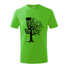 Disc golf pozor strom - Tričko detské bavlnené - 104-110cm / 3-4 roky ( Apple Green ) Disc golf pozor strom - Tričko detské bavlnené - 104-110cm / 3-4 roky ( Apple Green )