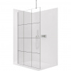 CERANO - Sprchová zástena Walk-in Onyx Top Round Ľ/P - 8 mm - okrúhla vzpera - chróm, industriálne sklo - 150x200 cm CERANO - Sprchová zástena Walk-in Onyx Top Round Ľ/P - 8 mm - okrúhla vzpera - chróm, industriálne sklo - 150x200 cm