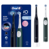ORAL-B iO 2 Series clean & care elektrická zubná kefka duo čierna + zelená set ORAL-B iO 2 Series clean & care elektrická zubná kefka duo čierna + zelená set