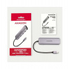 AXAGON HMC-HCR3A, USB 3.2 Gen 1 hub, 3x USB-A porty, HDMI 4k/30Hz, SD/microSD, USB-C kábel 20cm (HMC-HCR3A)