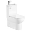 AQUALINE JALTA HYGIE RIMLESS 63cm WC kombi s nádržkou, splachovacou súpravou a umývadielkom, zadný/spodný odpad, biela, PB103H AQUALINE JALTA HYGIE RIMLESS 63cm WC kombi s nádržkou, splachovacou súpravou a umývadielkom, zadný/spodný odpad, biela, PB103H