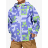 Detská bunda adidas TERREX Minecraft Climaproof Rain Jacket - violet to/cobalt blue/luc lime Detská bunda adidas TERREX Minecraft Climaproof Rain Jacket - violet to/cobalt blue/luc lime