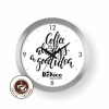 Rekico Caffe nástenné hodiny - strieborné Rekico Caffe nástenné hodiny - strieborné