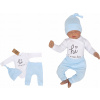 Detský komplet - Baby Set Zyzio & Zuzia 50 biela, modrá 3 ks. (3ch set Set Bodyzome+nohavice+klobúk HI 50) Detský komplet - Baby Set Zyzio & Zuzia 50 biela, modrá 3 ks. (3ch set Set Bodyzome+nohavice+klobúk HI 50)