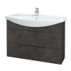 Dreja Umývadlová skrinka TAKE IT SZZ2 105 - D16 Tmavý betón / Úchytka T07 / D16 Tmavý betón Dreja Umývadlová skrinka TAKE IT SZZ2 105 - D16 Tmavý betón / Úchytka T07 / D16 Tmavý betón