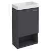 SAPHO LATUS XI umývadlová skrinka 30x53x16,5cm, antracitový mat LT711-3434 SAPHO LATUS XI umývadlová skrinka 30x53x16,5cm, antracitový mat LT711-3434