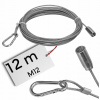 Komínové lano oceľové 12m s karabínou + závit M12 Komínové lano oceľové 12m s karabínou + závit M12