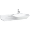 LAUFEN Ino asymetrické umývadlo do nábytku s odkladacou plochou vľavo, s otvorom, s prepadom, 900 x 450 mm, biela, H8133010001041 LAUFEN Ino asymetrické umývadlo do nábytku s odkladacou plochou vľavo, s otvorom, s prepadom, 900 x 450 mm, biela, H8133010001041