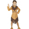 Kostým indiánky, hnedý Pre vek 5-6 rokov Kostým indiánky, hnedý Pre vek 5-6 rokov