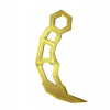Keyrambit Rivals Roblox Replika – gadget pre hráča, karambit nôž, zlatý Keyrambit Rivals Roblox Replika – gadget pre hráča, karambit nôž, zlatý