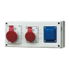 SCAME Zásuvková rozvodnica DOMINO, 1x16A+1x32A/400V/5P + 1x230V, bez priestoru na istenie, IP54 SCAME Zásuvková rozvodnica DOMINO, 1x16A+1x32A/400V/5P + 1x230V, bez priestoru na istenie, IP54