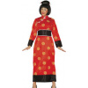 Dámske čínske kimono, červené M Dámske čínske kimono, červené M