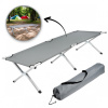 Ľahké skladacie turistické lehátko 190 × 62 cm sivá Ľahké skladacie turistické lehátko 190 × 62 cm sivá