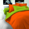 Bavlnené obliečky zelená-orange Bavlnené obliečky zelená-orange