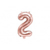 Balón fóliový číslica RUŽOVO ZLATÁ - ROSE GOLD 2 - 35 cm ( NEDÁ PLNIŤ HELIOM ) Balón fóliový číslica RUŽOVO ZLATÁ - ROSE GOLD 2 - 35 cm ( NEDÁ PLNIŤ HELIOM )