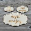Štítok - Anjel strážny - 5cm Štítok - Anjel strážny - 5cm