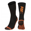 Ponožky Fox Black / Orange Thermolite Long Sock Veľkosť 40-43
