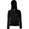 Fruit of the Loom Mikina Premium Lady-Fit Hooded Jacket s kapucí na zip, dámská COT16211800200-black Černá XS Fruit of the Loom Mikina Premium Lady-Fit Hooded Jacket s kapucí na zip, dámská COT16211800200-black Černá XS