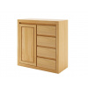 Buková komoda Naryn KD411 Barevné provedení: Beechnut Buková komoda Naryn KD411 Barevné provedení: Beechnut