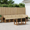 Venkovní pohovková souprava 8 pcs Přirozená a Béžová 3382025 Venkovní pohovková souprava 8 pcs Přirozená a Béžová 3382025