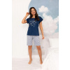 Pyžamo Regina 4003 kr/r M-XL L26 tmavě modrá XL Pyžamo Regina 4003 kr/r M-XL L26 tmavě modrá XL