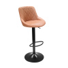 Tempo Kondela Barová stolička, ekokoža koňaková/čierna, TERKAN NEW Tempo Kondela Barová stolička, ekokoža koňaková/čierna, TERKAN NEW
