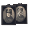 Halloween fotorámeček hologram dáma v černém Halloween fotorámeček hologram dáma v černém